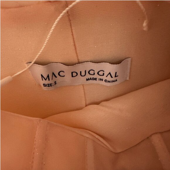 NEW $998 Mac Duggal [ 2 ] Corset One Shoulder Glitter Tulle Gown Light Pink Q754 - Picture 7 of 15